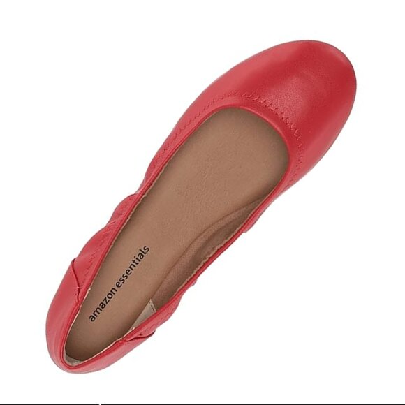 New with tags: Amazon Essentials Women's Belice Ballet Flat red size 9 - Picture 5 of 13